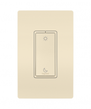 Legrand Radiant WNRL43LA - radiant® Sleep/Wake Wireless Smart Switch with Netatmo, Light Almond