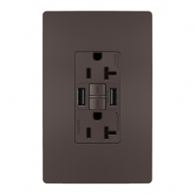 Legrand Radiant 2097TRUSBAA - radiant® Tamper-Resistant 20A Duplex Self-Test GFCI Receptacles with SafeLock® Protection, Type A/A 