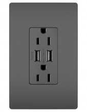 Legrand Radiant TM826USBBKCCV4 - radiant? 15A Tamper-Resistant USB Outlet, Black