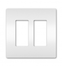 Legrand Radiant RWP262W - radiant® Two-Gang Screwless Wall Plate White