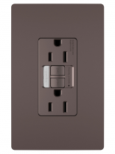 Legrand Radiant 1597NTLTRDBCC4 - radiant? 15A Tamper-Resistant Self-Test GFCI Outlet with Night Light, Dark Bronze