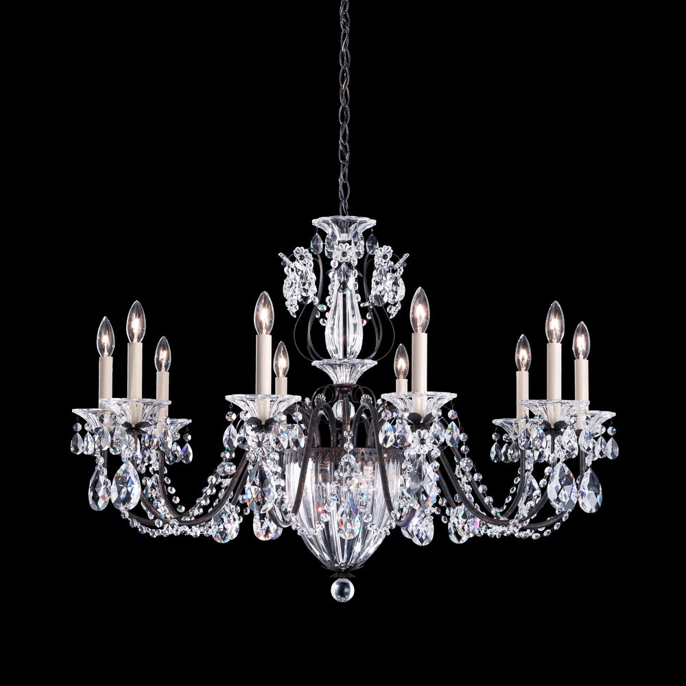 Bagatelle 13 Light 120V Chandelier in Etruscan Gold with Crystals from Swarovski®