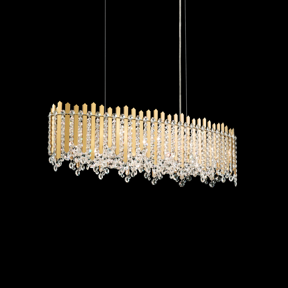 Chatter 12 Light 120V Pendant in Polished Stainless Steel with Crystals from Swarovski®