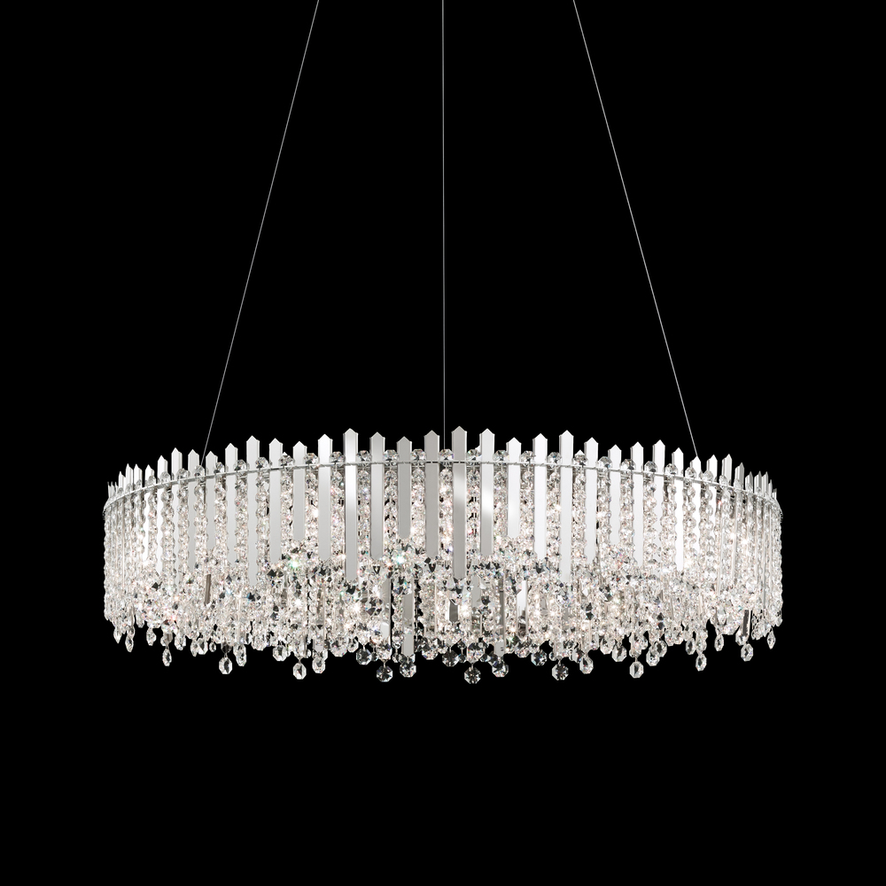 Chatter 18 Light 120V Pendant in Polished Stainless Steel with Crystals from Swarovski®