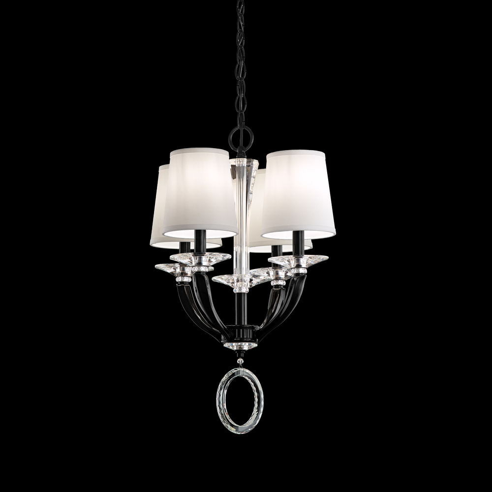 Emilea 4 Light 120V Chandelier in French Gold with Optic Crystal