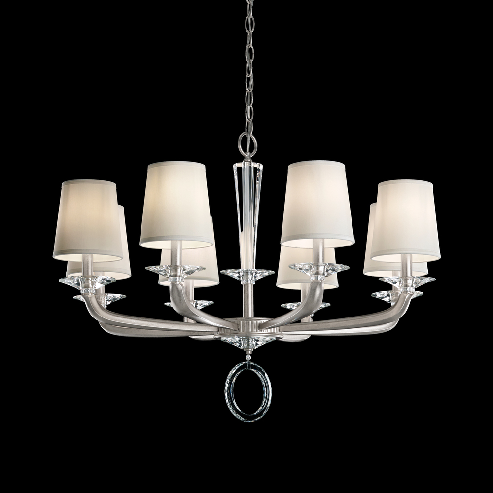 Emilea 8 Light 120V Chandelier in Etruscan Gold with Optic Crystal