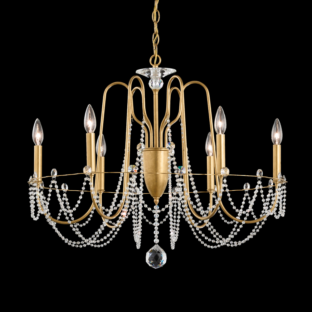 Esmery 6 Light 120V Chandelier in Aurelia with Clear Optic Crystal