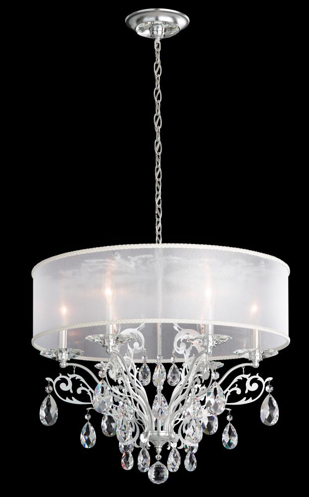 Filigrae 6 Light 120V Chandelier in Heirloom Gold with Clear Heritage Handcut Crystal and Gold Sha