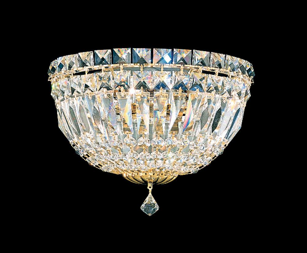 Petit Crystal Deluxe 3 Light 120V Wall Sconce in Polished Silver with Radiance Crystal