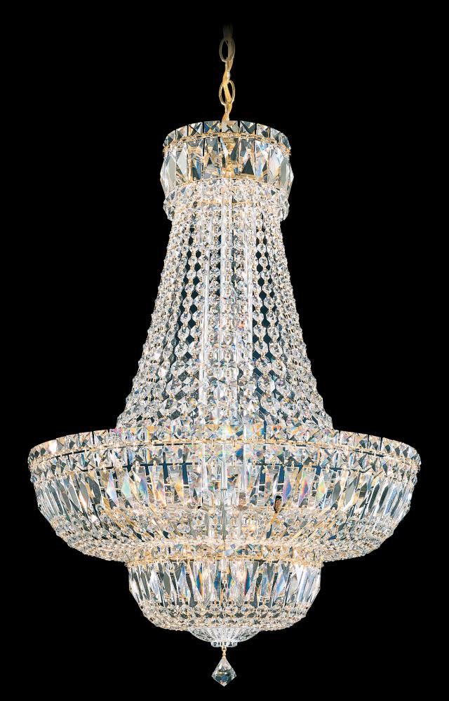 Petit Crystal Deluxe 20 Light 120V Pendant in Polished Silver with Radiance Crystal