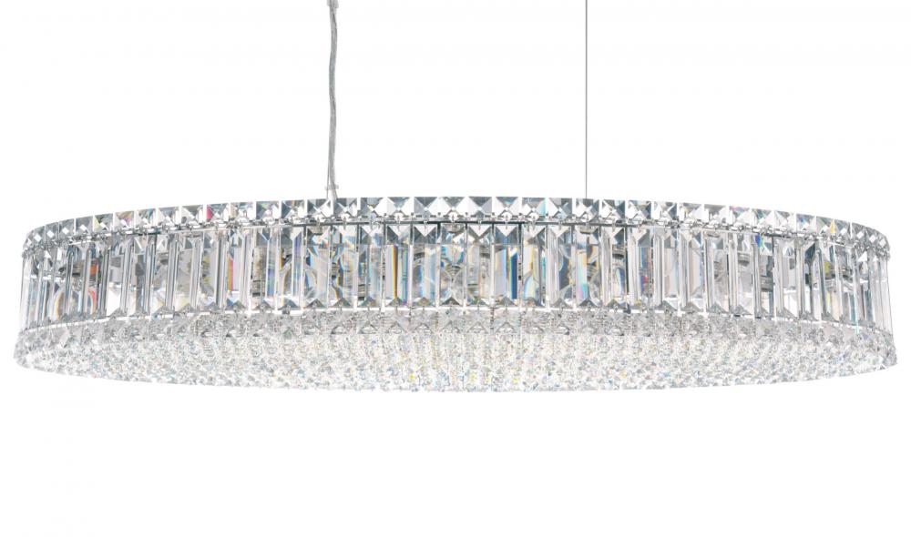 Plaza 16 Light 120V Pendant in Polished Stainless Steel with Radiance Crystal