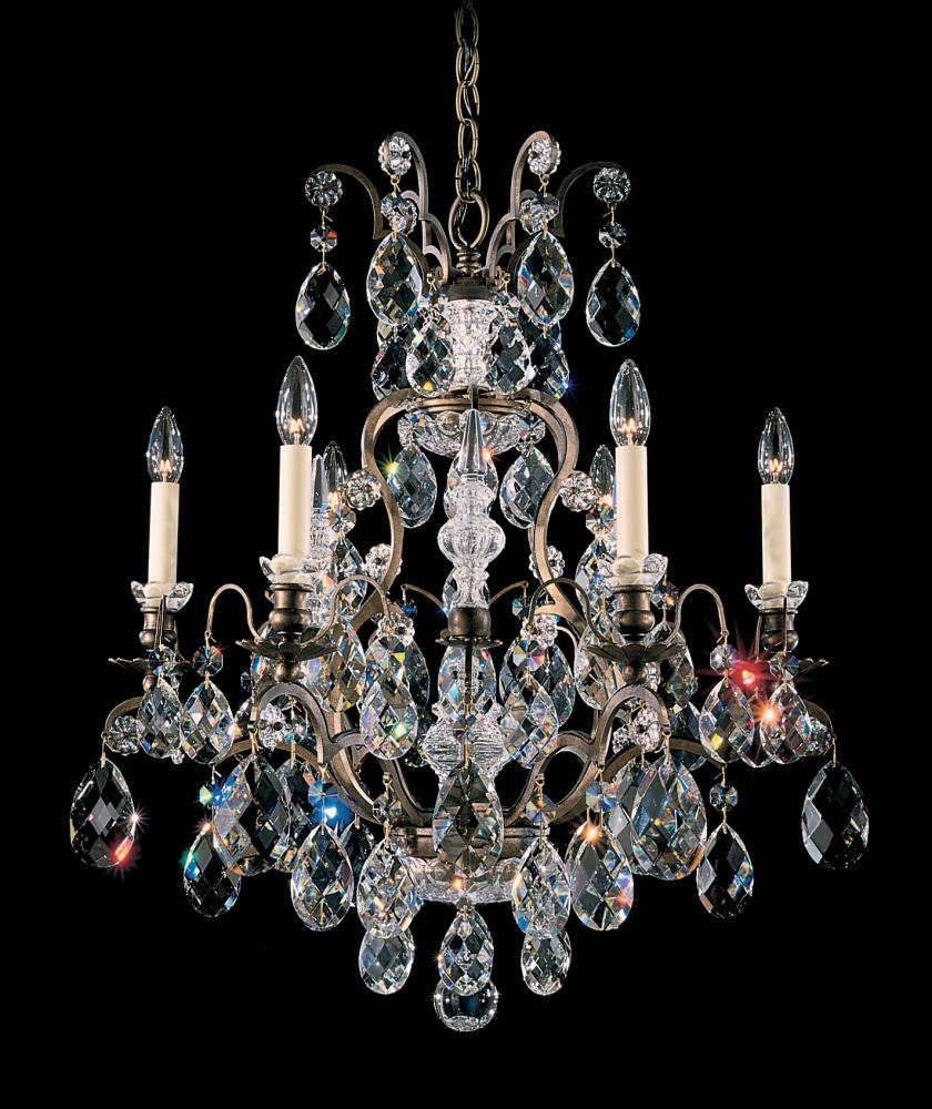 Renaissance 7 Light 120V Chandelier in Etruscan Gold with Crystals from Swarovski®