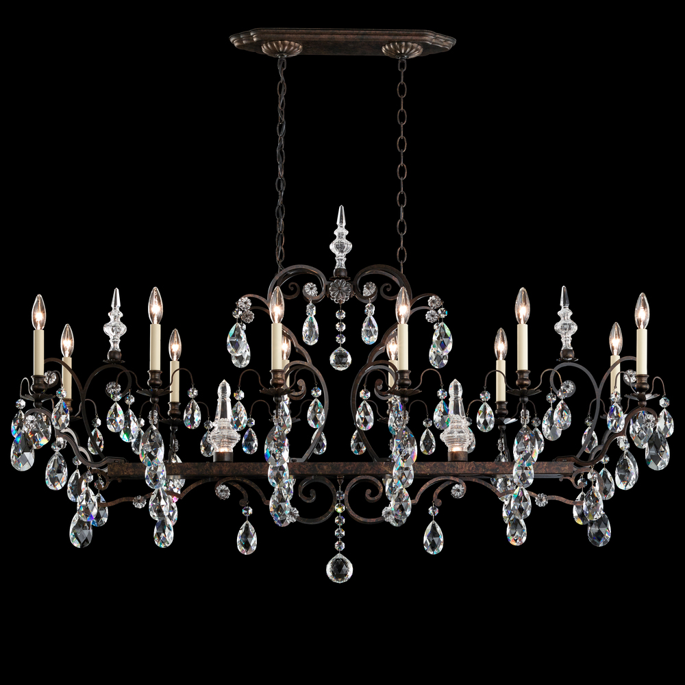 Renaissance 14 Light 120V Chandelier in Heirloom Gold with Heritage Handcut Crystal