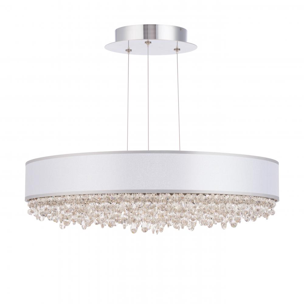 Eclyptix LED 24IN 3000K/3500K/4000K 120V Pendant in Polished Stainless Steel with Radiance Smooth