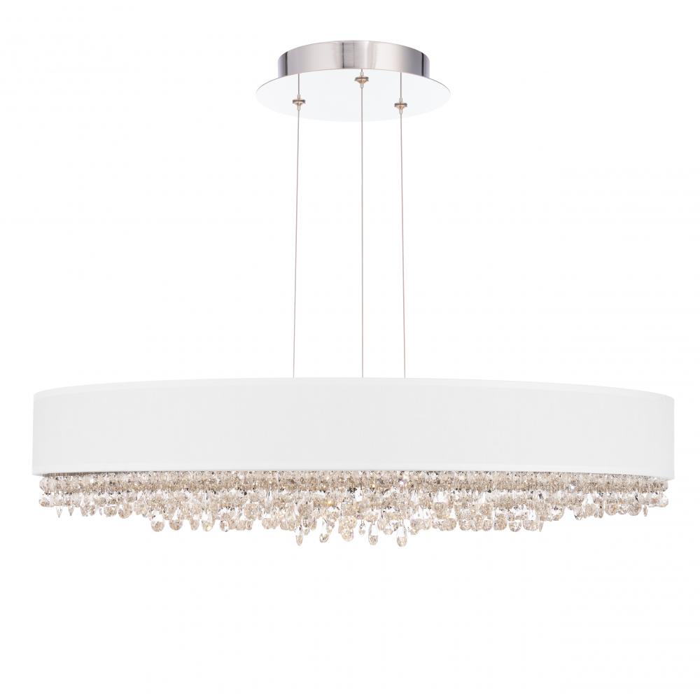 Eclyptix LED 29IN 3000K/3500K/4000K 120V Pendant in Polished Stainless Steel with Radiance Wavy Cr