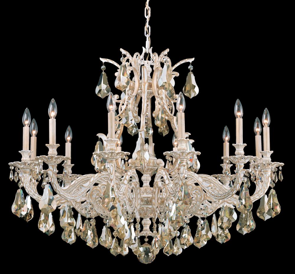 Sophia 12 Light 120V Chandelier in French Gold with Heritage Handcut Crystal