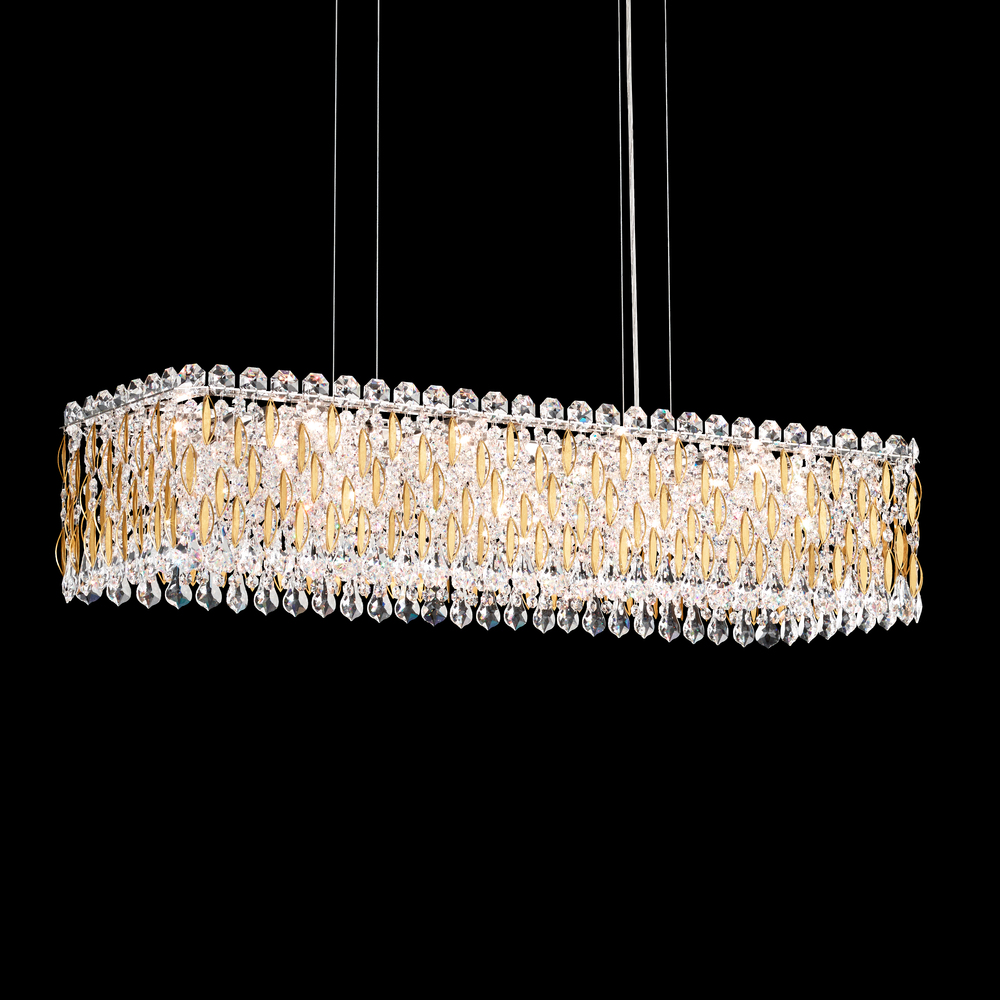 Sarella 13 Light 120V Pendant in Polished Stainless Steel with Radiance Crystal