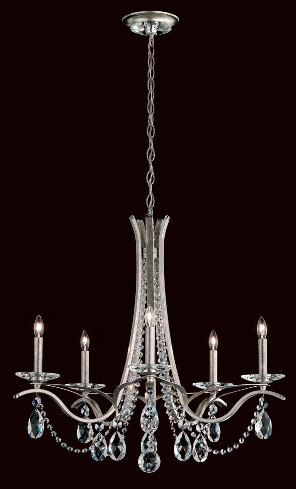 Vesca 5 Light 120V Chandelier in Etruscan Gold with Radiance Crystal