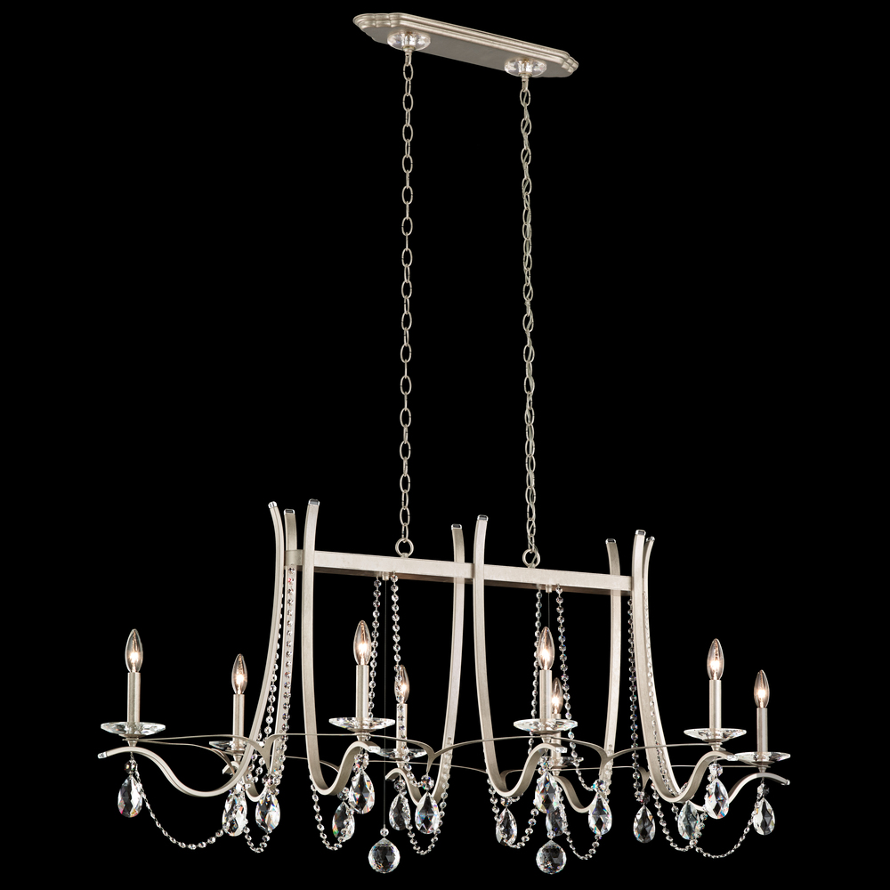 Vesca 8 Light 120V Chandelier in Etruscan Gold with Radiance Crystal