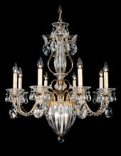 Schonbek 1870 1248-48R - Bagatelle 11 Light 120V Chandelier in Antique Silver with Radiance Crystal