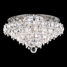 Schonbek 1870 BN1416N-401R - Baronet 4 Light 120V Flush Mount in Polished Stainless Steel with Radiance Crystal