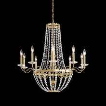 Schonbek 1870 ER1018N-44H - Early American 10 Lights 110V Chandelier in Heirloom Silver with Clear Heritage Crystal