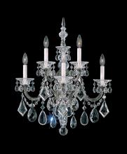 Schonbek 1870 5003-48R - La Scala 5 Light 120V Wall Sconce in Antique Silver with Radiance Crystal