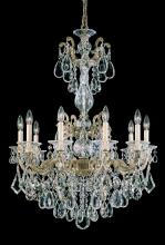 Schonbek 1870 5008-83R - La Scala 10 Light 120V Chandelier in Florentine Bronze with Radiance Crystal