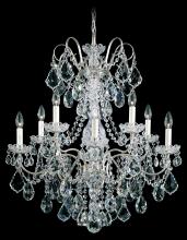 Schonbek 1870 3657-49R - New Orleans 10 Light 120V Chandelier in Black Pearl with Radiance Crystal