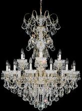 Schonbek 1870 3660-48S - New Orleans 18 Light 120V Chandelier in Antique Silver with Clear Crystals from Swarovski