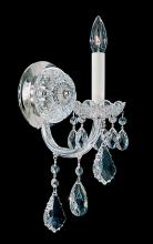 Schonbek 1870 6805-40R - Olde World 1 Light 120V Wall Sconce in Polished Silver with Radiance Crystal