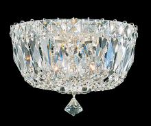 Schonbek 1870 5890-211R - Petit Crystal Deluxe 3 Light 120V Semi-Flush Mount in Aurelia with Radiance Crystal