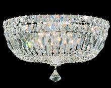 Schonbek 1870 5893-40R - Petit Crystal Deluxe 5 Light 120V Semi-Flush Mount in Polished Silver with Radiance Crystal