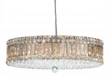 Schonbek 1870 6672R - Plaza 15 Light 120V Pendant in Polished Stainless Steel with Radiance Crystal