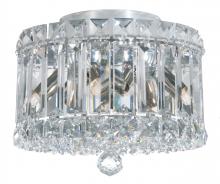 Schonbek 1870 6690R - Plaza 4 Light 120V Flush Mount in Polished Stainless Steel with Radiance Crystal