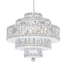 Schonbek 1870 6673R - Plaza 22 Light 120V Pendant in Polished Stainless Steel with Radiance Crystal