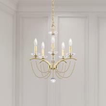 Schonbek 1870 BC7105N-06PDK - Priscilla 5 Light 120V Chandelier in White with Dark Grey Pearl