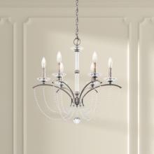 Schonbek 1870 BC7106N-22PWT - Priscilla 6 Light 120V Chandelier in Heirloom Gold with White Pearl