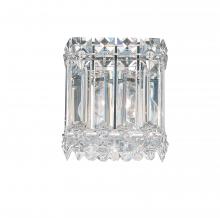 Schonbek 1870 2220R - Quantum 1 Light 120V Wall Sconce in Polished Stainless Steel with Radiance Crystal