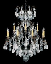 Schonbek 1870 3572-47AD - Renaissance Rock Crystal 13 Light 120V Chandelier in Antique Pewter with Amethyst & Black Diamond