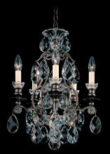 Schonbek 1870 3769-48S - Renaissance 5 Light 120V Chandelier in Antique Silver with Crystals from Swarovski®