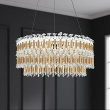 Schonbek 1870 S8124-48O - Tahitian 25in LED 3000K/3500K/4000K 120V-277V Pendant in Antique Silver with Clear Optic Crystal