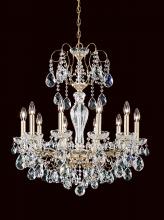 Schonbek 1870 ST1946N-40S - Sonatina 10 Light 120V Chandelier in Polished Silver with Crystals from Swarovski®