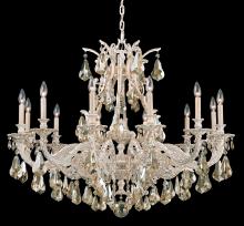 Schonbek 1870 6952-23H - Sophia 12 Light 120V Chandelier in Etruscan Gold with Heritage Handcut Crystal