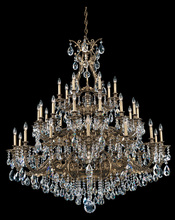 Schonbek 1870 6967-76S - Sophia 35 Light 120V Chandelier in Heirloom Bronze with Crystals from Swarovski®