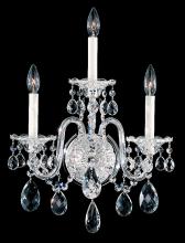 Schonbek 1870 2992-40R - Sterling 3 Light 120V Wall Sconce in Polished Silver with Clear Radiance Crystal
