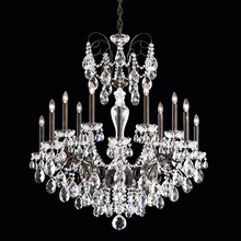 Schonbek 1870 ST1852N-48H - Sonatina 14 Light 120V Chandelier in Antique Silver with Heritage Handcut Crystal