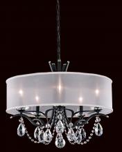 Schonbek 1870 VA8305N-23R1 - Vesca 5 Light 120V Chandelier in Etruscan Gold with Clear Radiance Crystal and White Shade