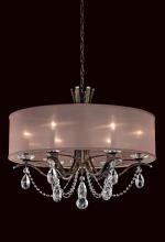 Schonbek 1870 VA8306N-06R1 - Vesca 6 Light 120V Chandelier in White with Clear Radiance Crystal and White Shade