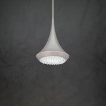 Schonbek 1870 S5508-710O - Verita 8IN LED 3000K/3500K/4000K 120V Mini Pendant in Soft Silver with Optic Crystal